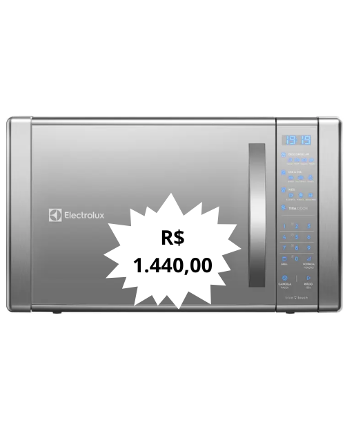 Micro-ondas Electrolux 31L com Grill ME41X - Painel Blue Touch 110V